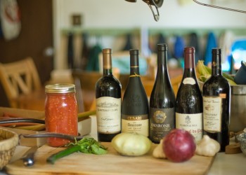 wine bottles