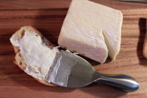 Robiola Oro on bread